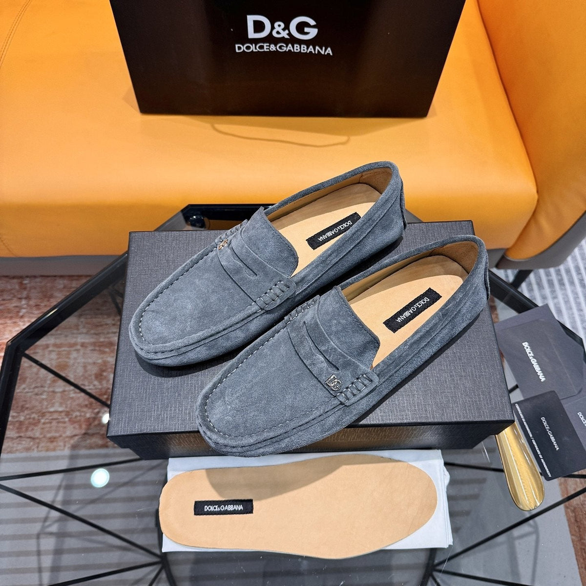 Dolce & Gabbana Moc-Toe Driving Loafers
